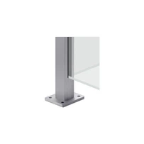 Horná montáž rohového hliníkového stĺpika 90 stupňov